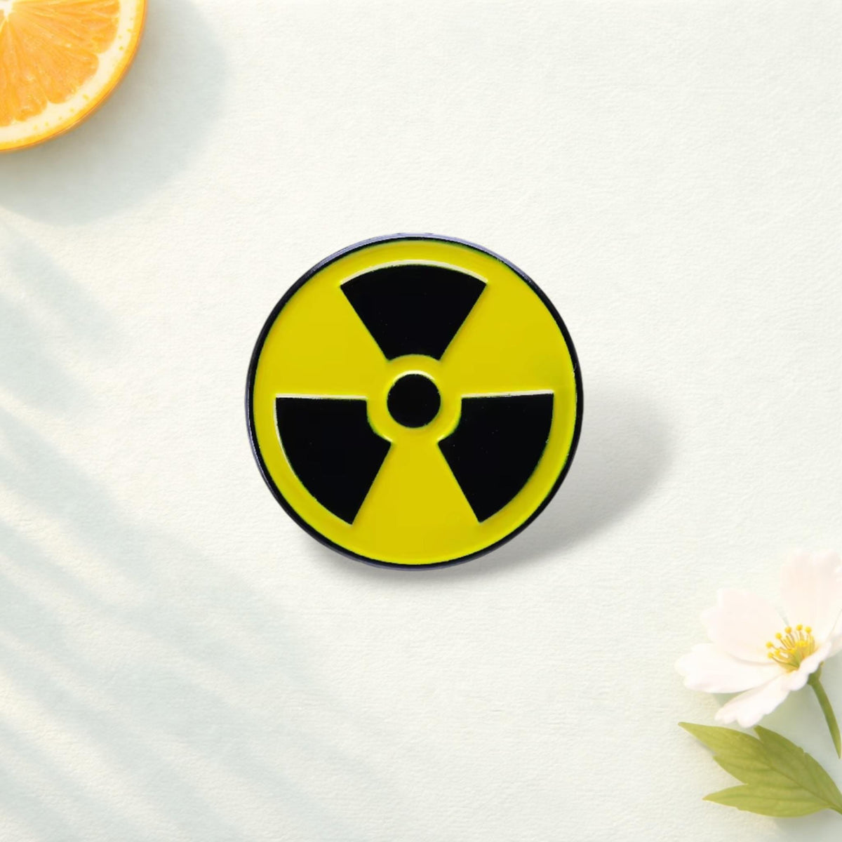 Natural Science Enamel Pin Radiation Physics Sign Brooch Scientific Lapel Badge Backpack Hat Jewelry Gift for Friends