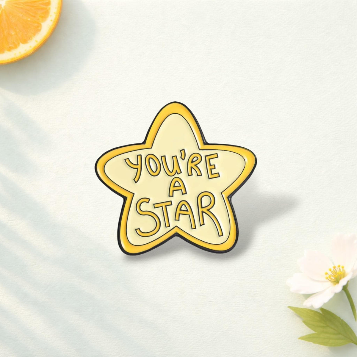 Cute Star Enamel Pin Set Inspirational Quote Brooch Kawaii Star Badge Backpack Decoration Lapel Pin Jewelry Gift for Friends
