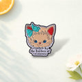 Cute Sad Cat Enamel Pin Cartoon Kitten Brooch Funny Animal Badge Lapel Pin Backpack Clothes Jewelry Gift for Friends