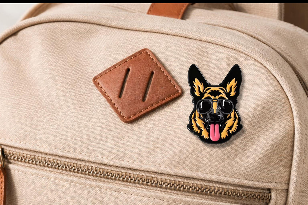 Golden Retriever German Shepherd Husky Enamel Pin Cool Dog With Sunglasses Brooch Lapel Badge Cute Jewelry