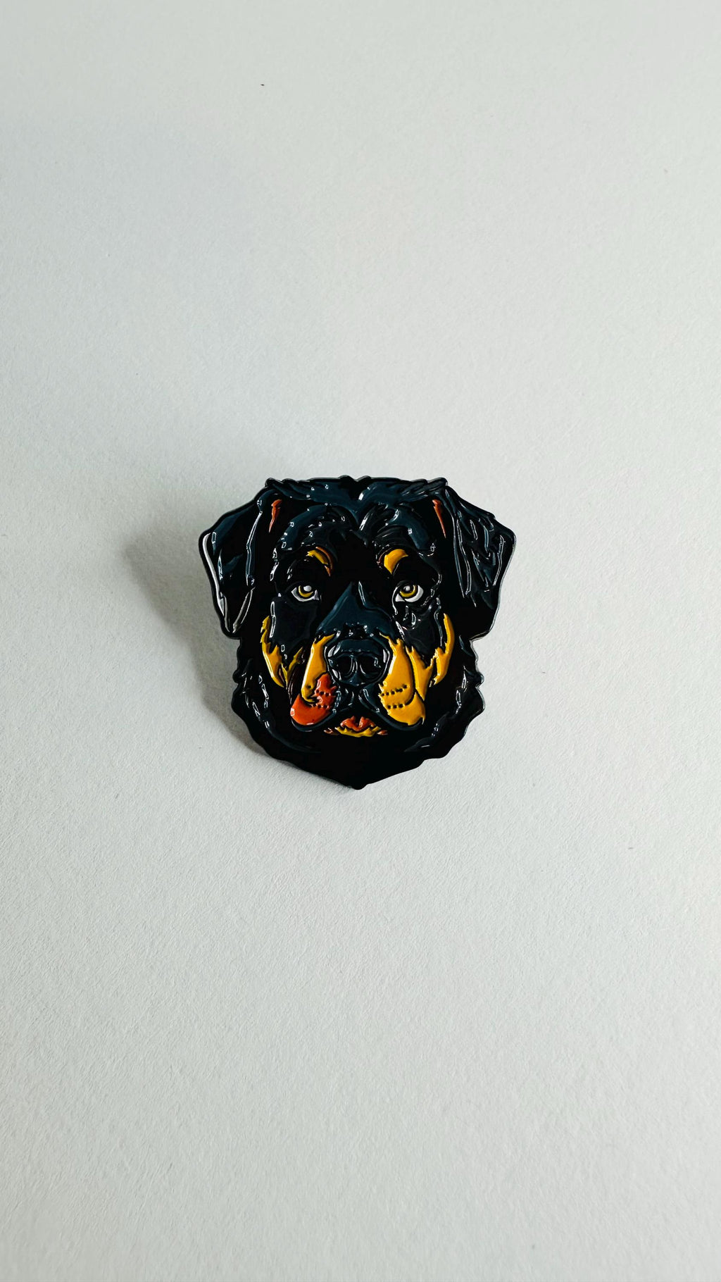 Rottweiler dog Enamel Pin Cute Guard Dog Cartoon Animal Brooch Lapel Badge Jewelry Gifts