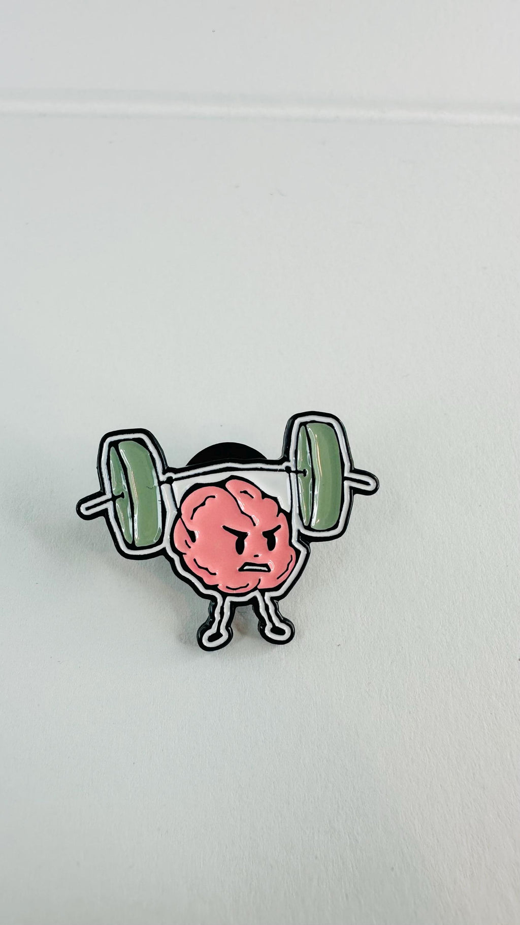 Brain Enamel Pin Set Funny Mental Health Badge Gym Fitness Brain Brooch Science Lover Gift Lapel Pin Creative Jewelry Backpack