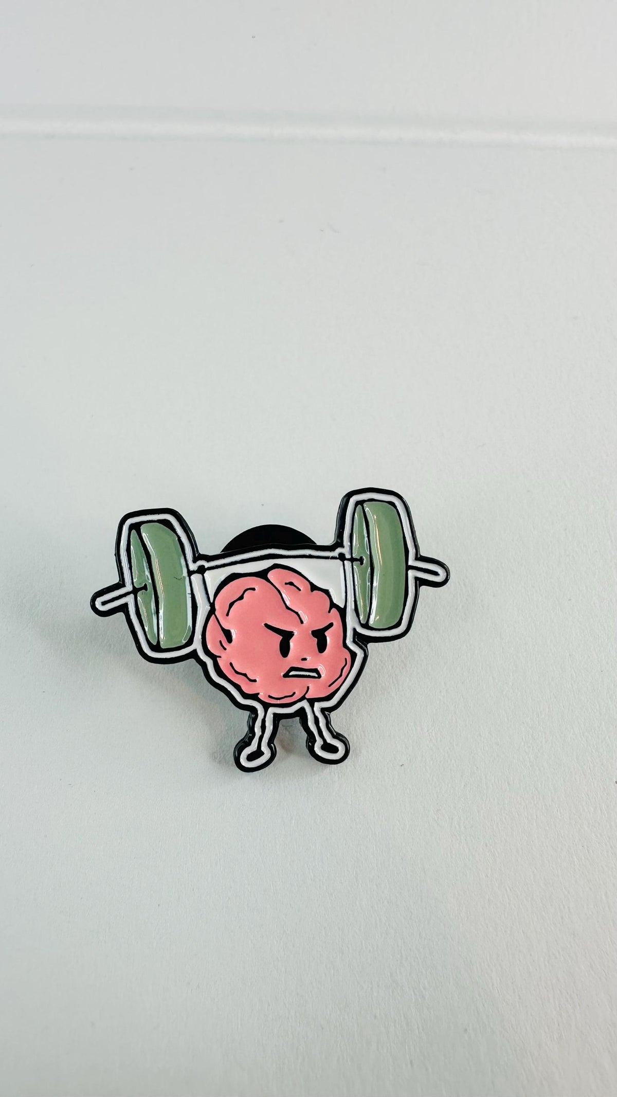 Brain Enamel Pin Set Funny Mental Health Badge Gym Fitness Brain Brooch Science Lover Gift Lapel Pin Creative Jewelry Backpack
