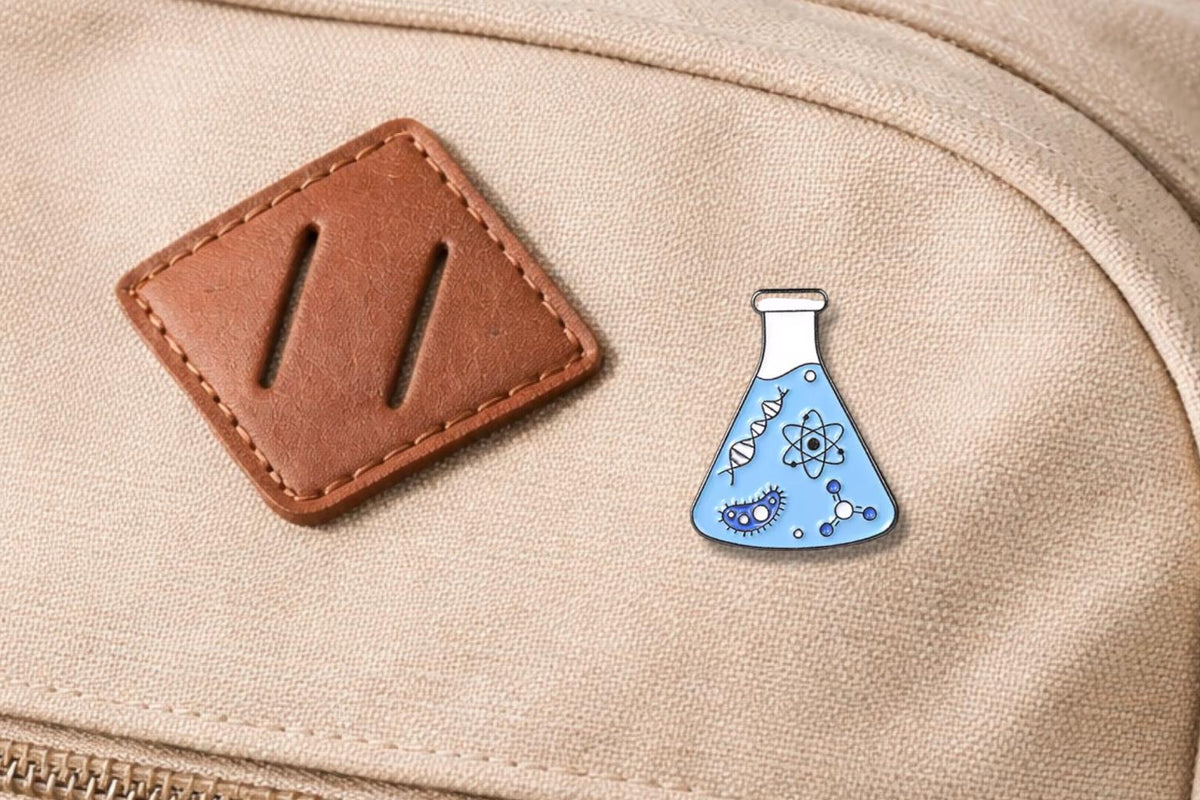 Scientific Microscopic Observation Enamel Pin – Molecular Gene Medical Brooch – STEM Doctor Science Lapel Badge – Lab & Biology Jewelry Gift