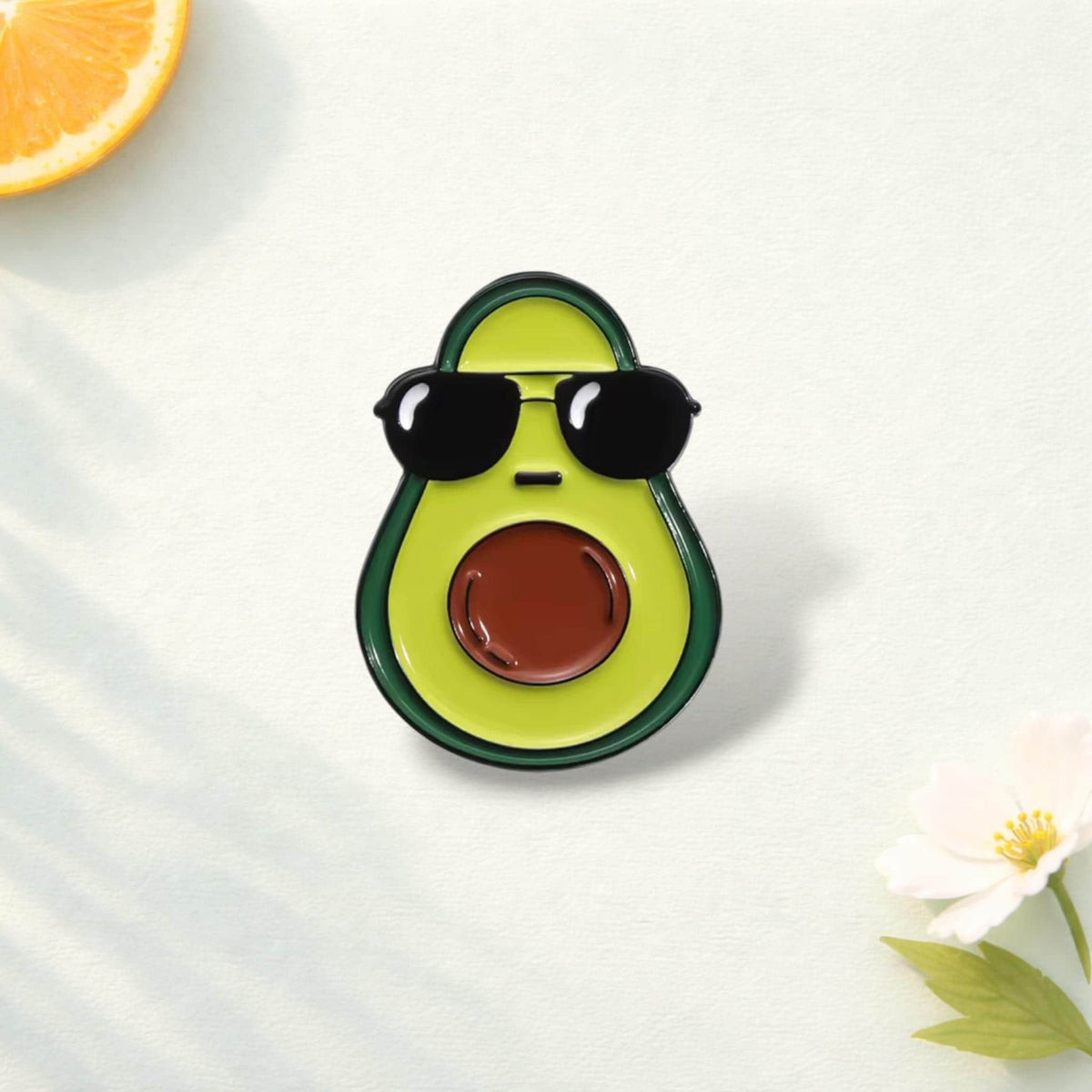 Cool Avocado Enamel Pin Cute Cat Astronaut Brooch Cartoon Animal Lapel Badge Jewelry Gift for Kids and Friends