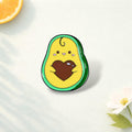 Enamel Avocado Brooch Cute Cartoon Cowboy Student Pin Lapel Badge Bag Decoration Jewelry Gift for Friends