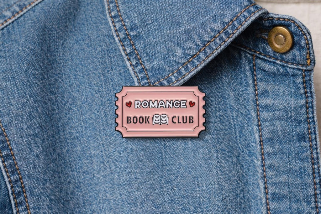 Stamp Bookmark Ticket Enamel Pin Cartoon Book Club Collection Brooch Backpack Collar Badge Lapel Jewelry Gift for Friend