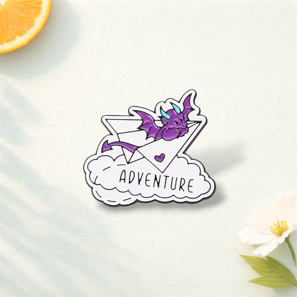 Work Hard Travel Harder Enamel Pins Earth Paper Airplane Adventure Theme Lapel Brooch
