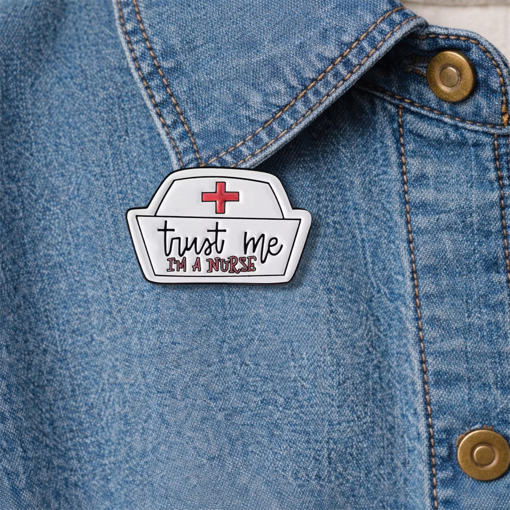 Trust Me I Am a Doctor Enamel Pin – Funny Medical Nurse Hat Brooch – Healthcare Lapel Badge – Doctor Student & Nurse Gift Jewelry
