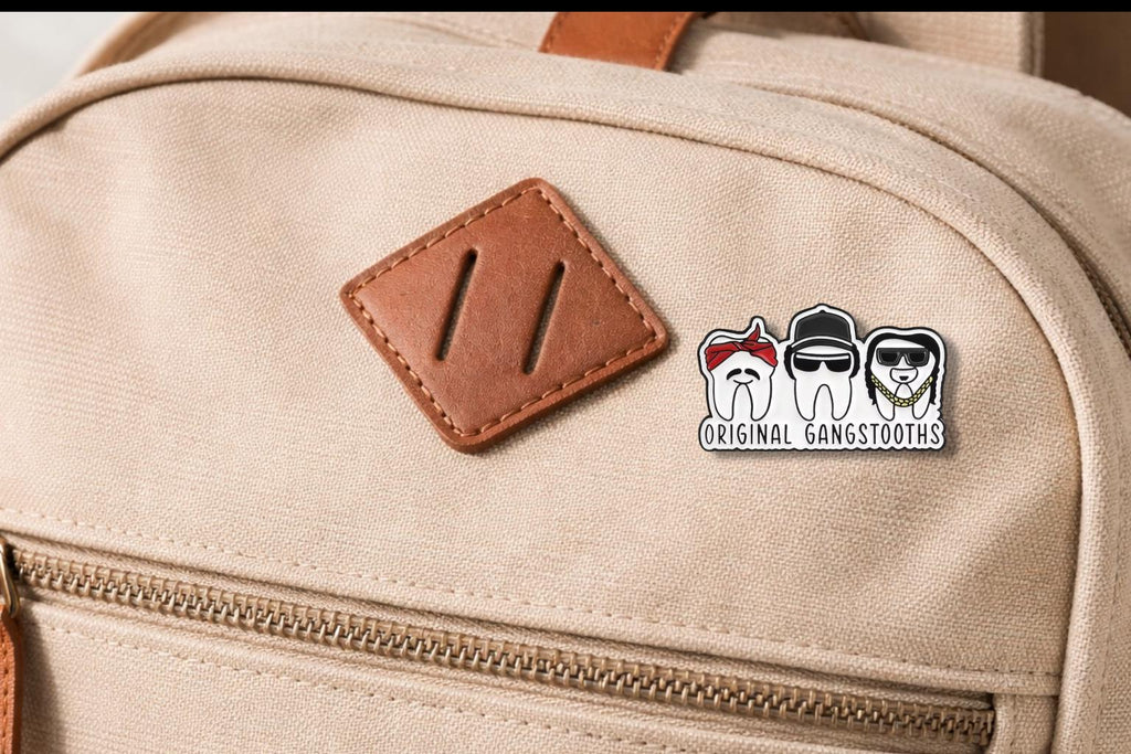 Teeth Dental Nurse Enamel Pins Original Gangsteeth Funny Tooth Stability Theme Lapel Brooch