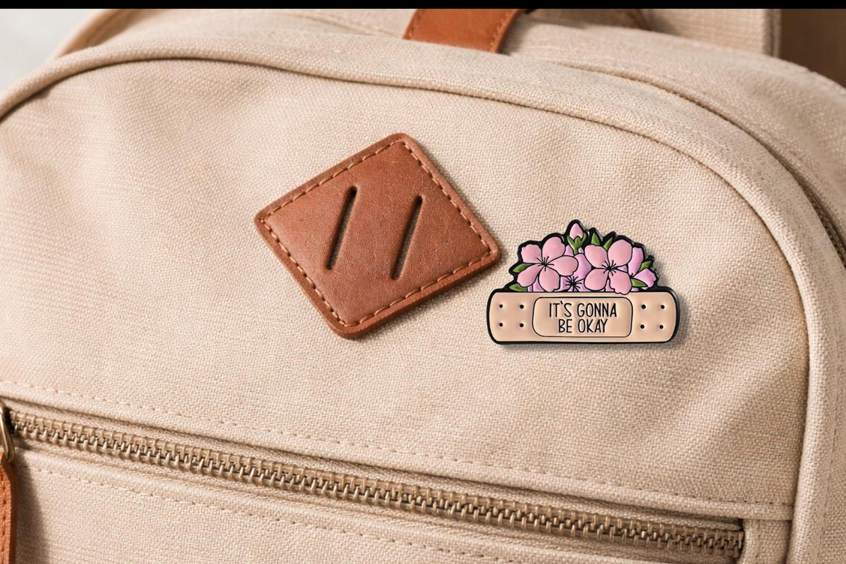 Emotional Healing Enamel Pin It’s Gonna Be Okay Mental Health Pin Struggling Not Failing Motivational Self Care Gift Anxiety Support Pin