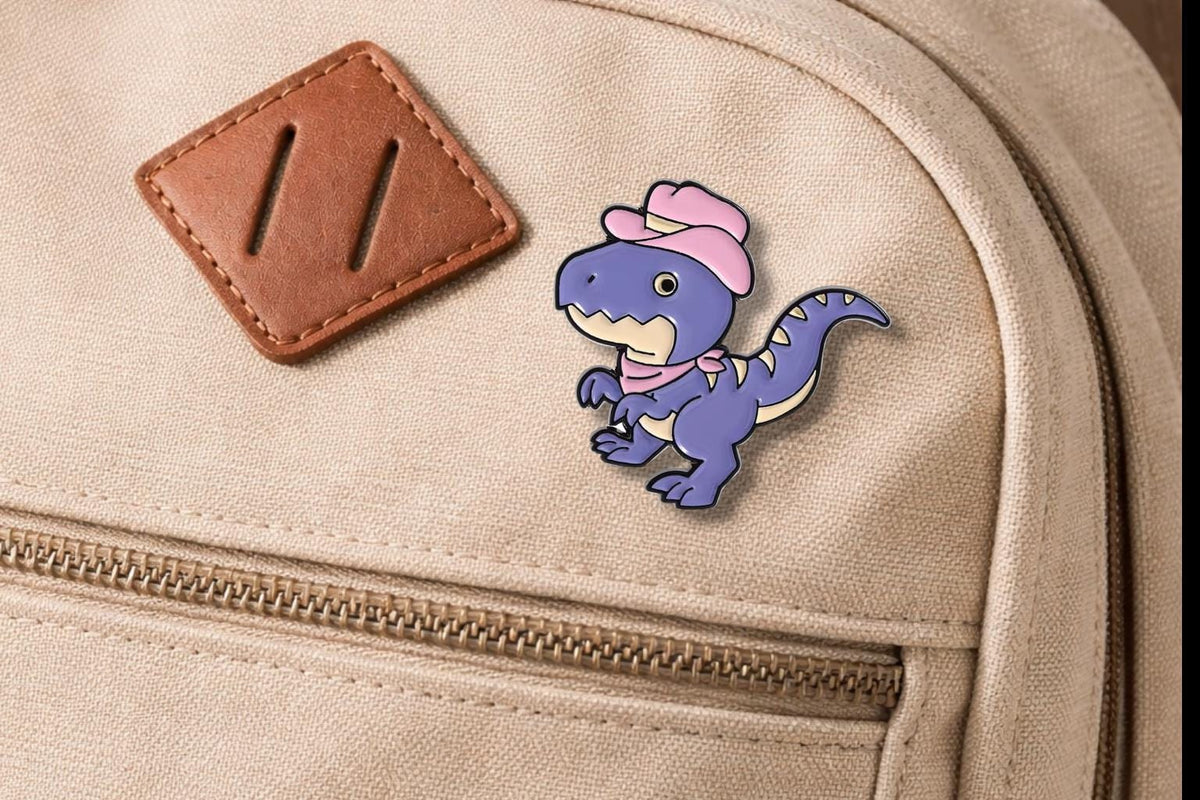 Happy Green Dinosaur Enamel Pin Cute Cartoon Animal Brooch Lapel Badge Jewelry Gift