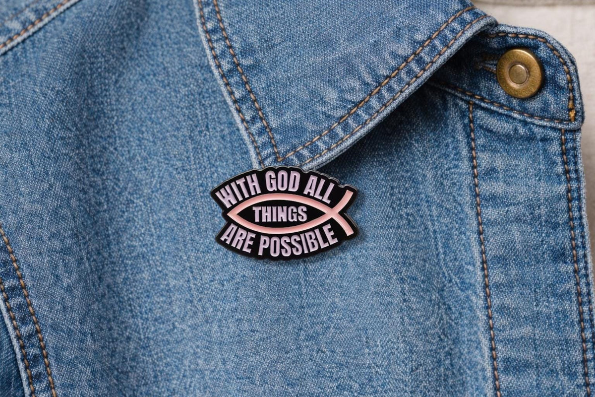 Child of God Enamel Pins Christian Faith Brooch Holy Spirit Quote Badge Jewelry Gift for Religious Friends