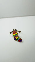 Colorful Yarn Ball Enamel Pin Knitting Needles Sewing Craft Art Brooch Lapel Badge Jewelry Gift for Friends and Crafters