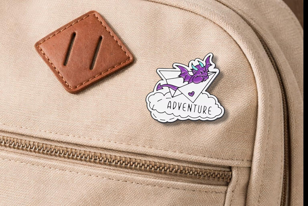 Work Hard Travel Harder Enamel Pins Earth Paper Airplane Adventure Theme Lapel Brooch