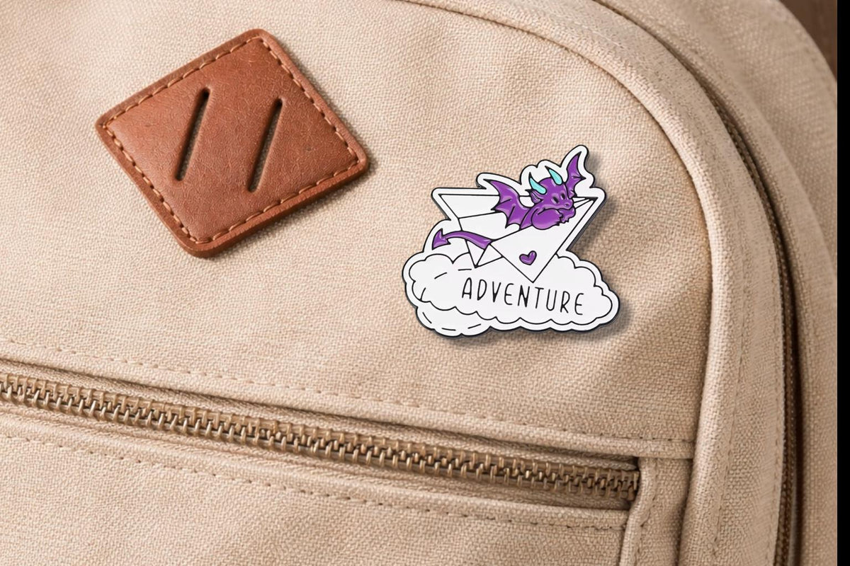 Work Hard Travel Harder Enamel Pins Earth Paper Airplane Adventure Theme Lapel Brooch