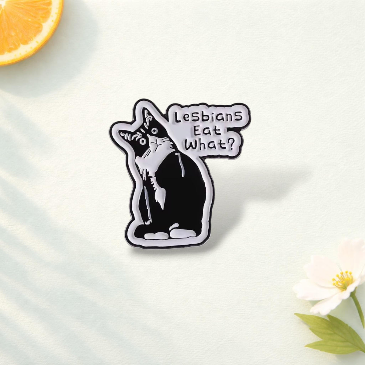 Pew Pew Madafakas Enamel Pin Funny Cat Gun Joke Brooch Sarcastic Lapel Badge Jewelry Gift for Friends