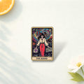 ADHD Tarot Cards Enamel Pin – Funny Mental Health Tarot Brooch – Neurodiversity Humor Lapel Badge – Witchy Aesthetic Jewelry Gift