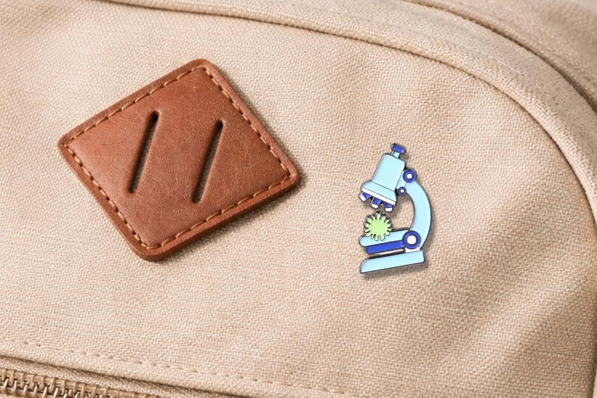 Scientific Microscopic Observation Enamel Pin – Molecular Gene Medical Brooch – STEM Doctor Science Lapel Badge – Lab & Biology Jewelry Gift