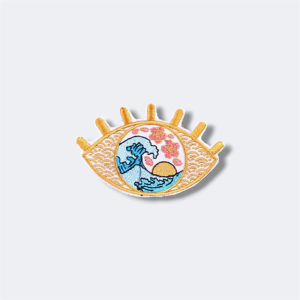Heart Letter Flower Embroidered Patch – Custom Iron-On Applique Logo Patch – Cute Floral Personality Clothing Badge for Jackets & Bags