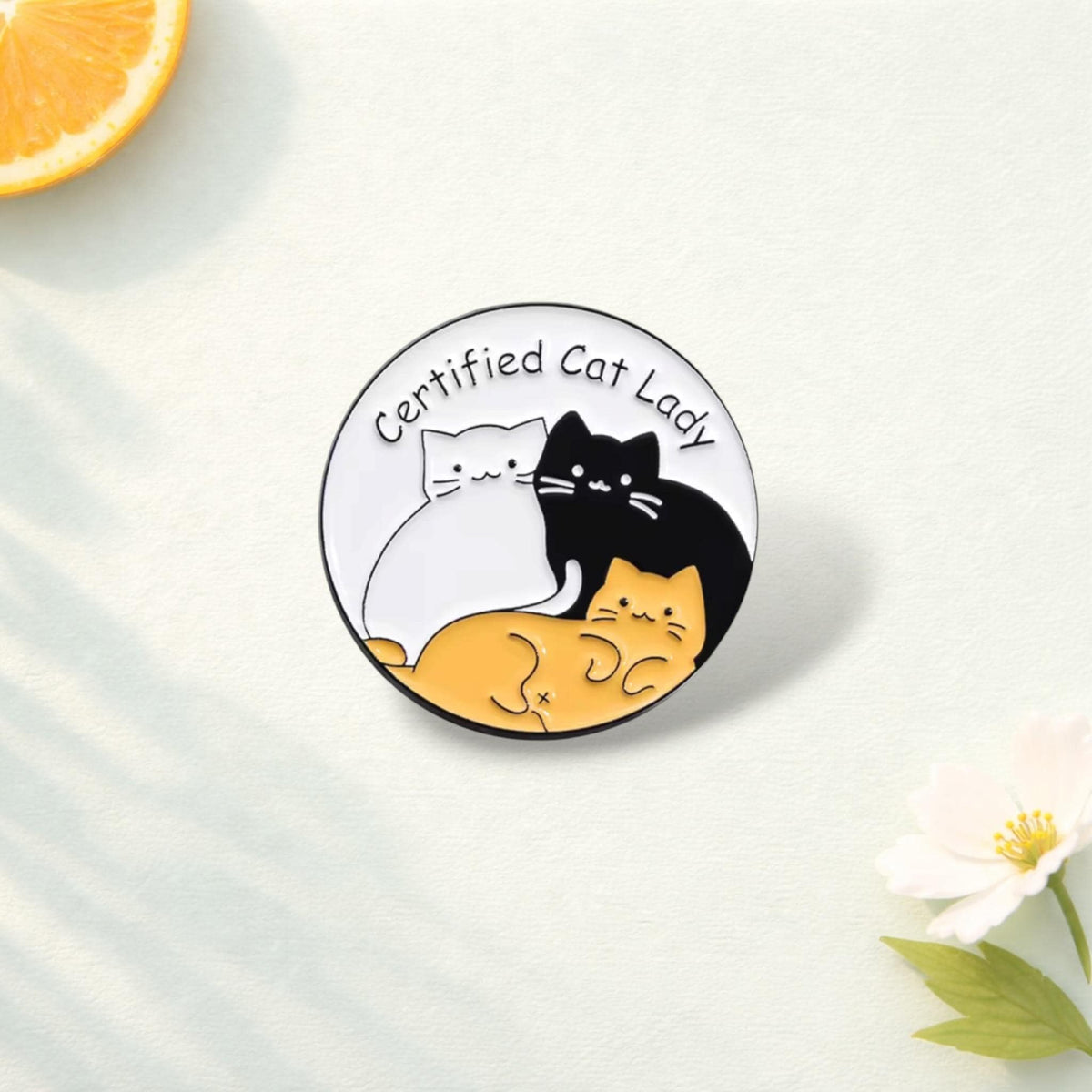 Jar Anti Depressants Cats Enamel Pin Brooch Badge Bottle Certified Cat Gift Jewelry Lady Meow Catitude Animal Pill Mental Heath