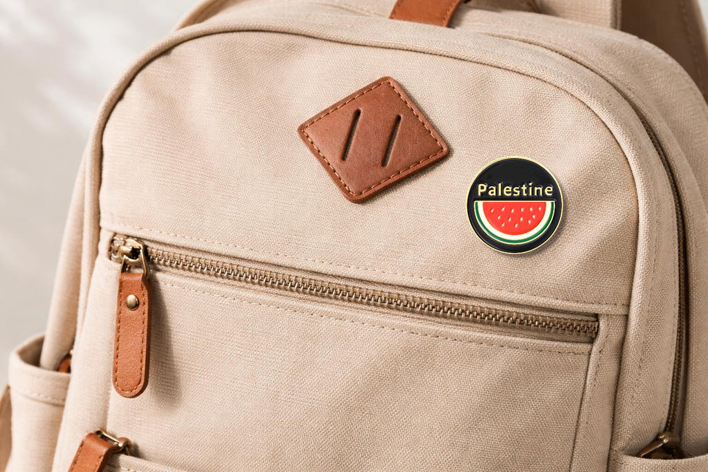 Creative Watermelon Enamel Pin Cute Fruit Themed Metal Brooch for Backpacks and Jackets