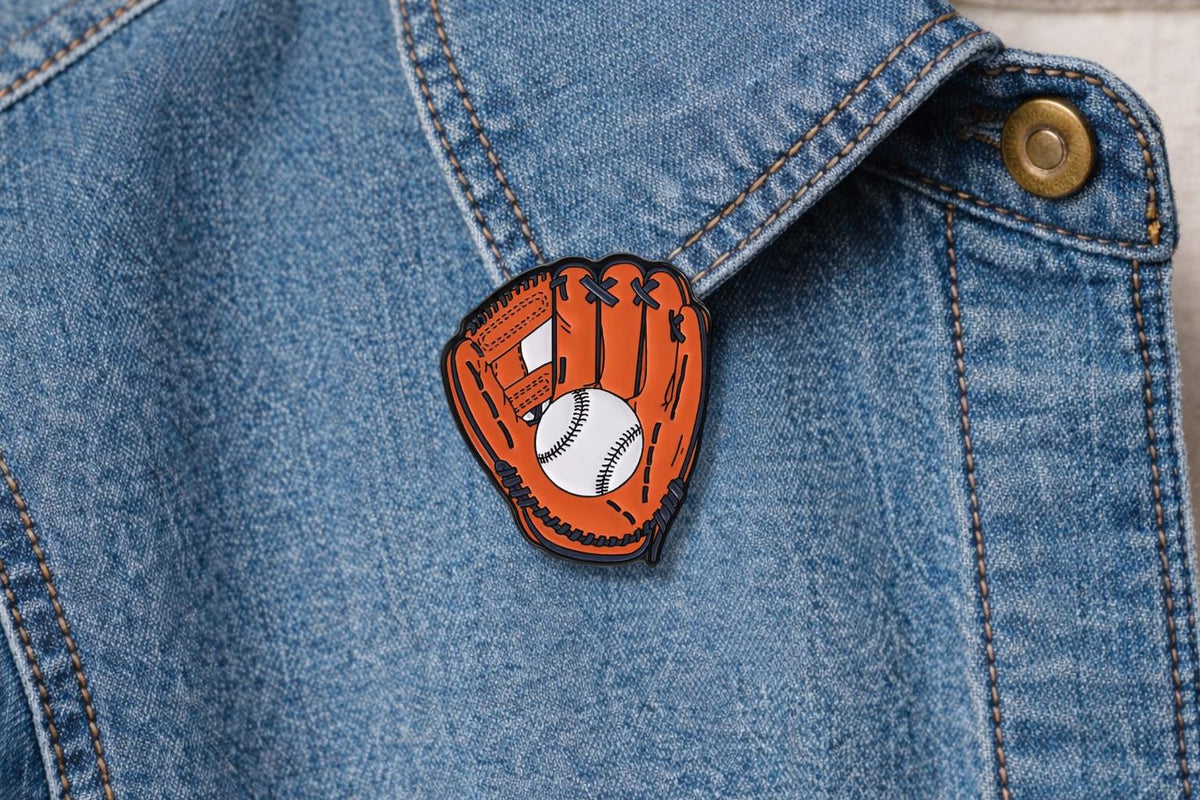 Cool Skull Baseball Enamel Pin – Sunglasses Baseball & Glove Vintage Sport Brooch – Retro Baseball Lapel Badge – Sports Fan Jewelry Gift