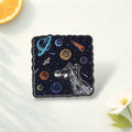 Space Enamel Pin Geometric Brooch Minimalist Galaxy Lapel Pin Cosmic Jewelry Celestial Accessory for Jacket Shirt Backpack Hat Gift