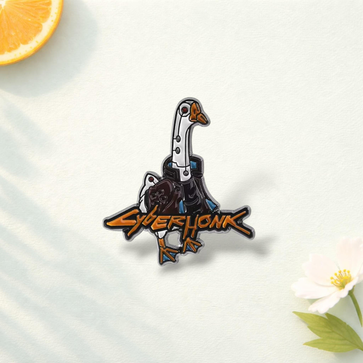 Funny Goose Enamel Pin Oh My Gooseness Brooch Cute Animal Badge Goose Lover Gift Lapel Pin Kawaii Bird Jewelry Gift for Kids