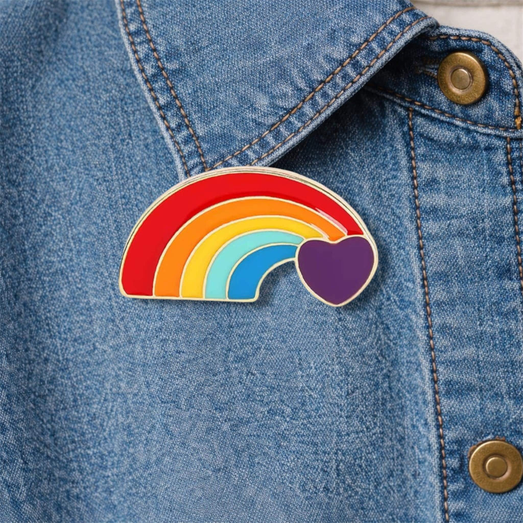 Rainbow Cat Enamel Pin – Cute LGBT Pride Cartoon Cat Brooch – Colorful Animal Lapel Badge – Pride Jewelry Gift for Cat Lovers