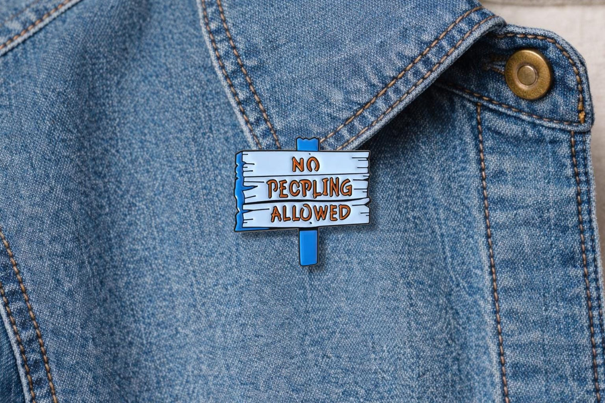 Sorry My Social Anxiety Says No Enamel Pins Social Introvert Quote Brooch Lapel Badge Jewelry Gift