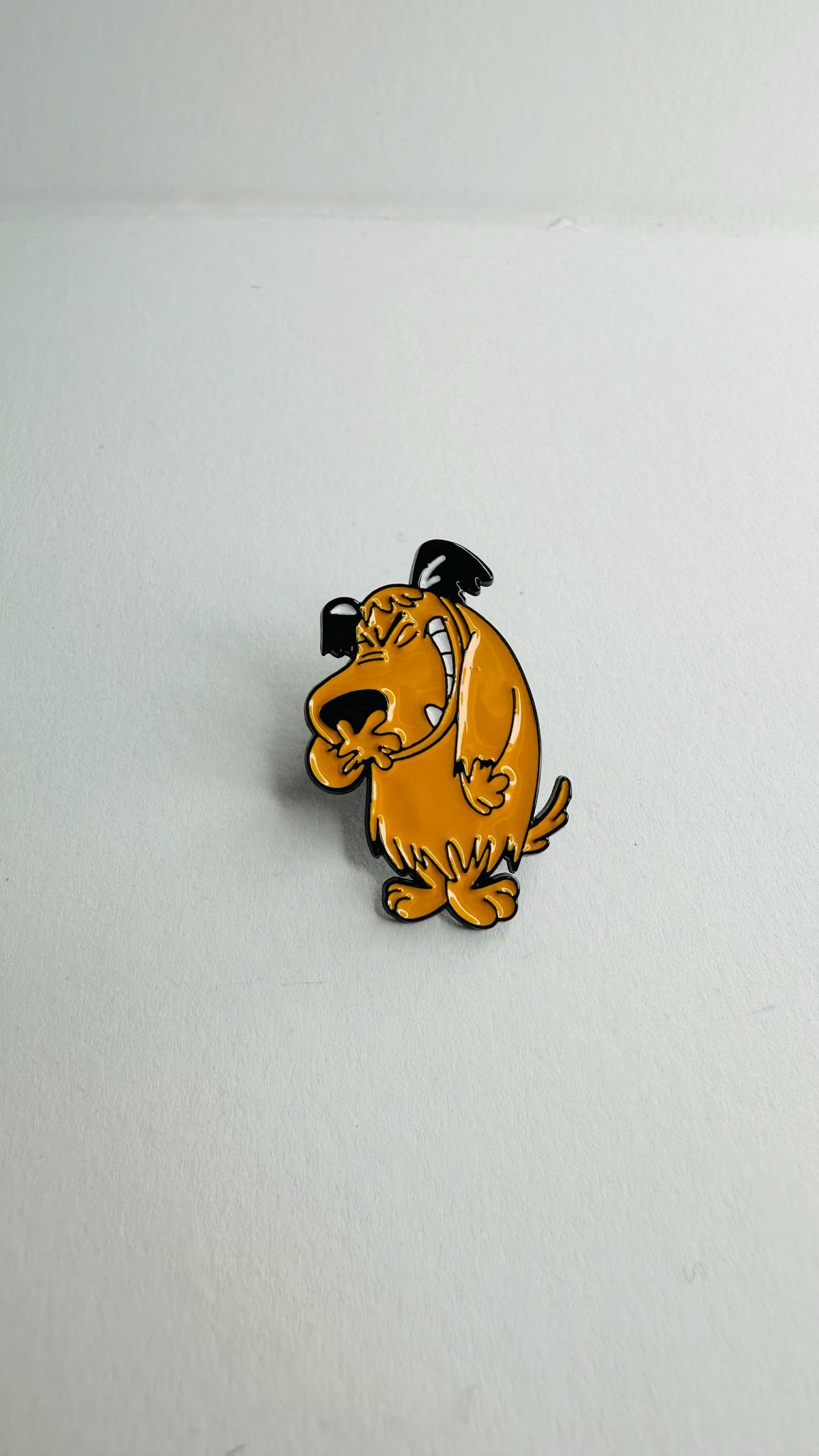 Comedy Animation Yellow Dog Laugh Enamel Pin Funny Cartoon Anime Dog Brooch Clothes Lapel Badge Cute Jewelry Gift