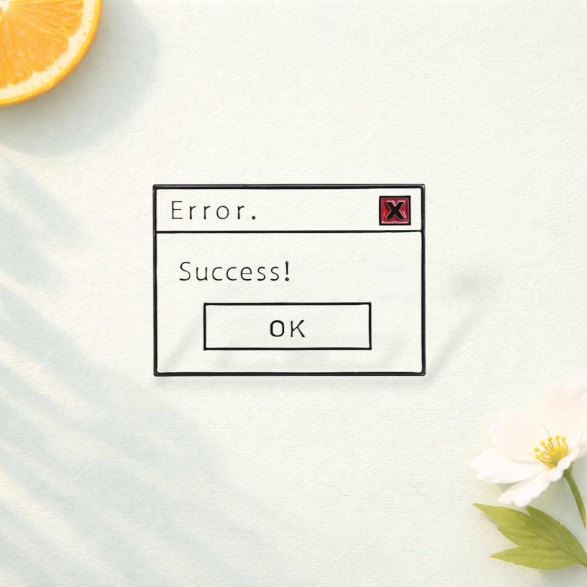 Click Error Success Option Enamel Pin – Funny Computer Pop-Up Window Brooch – Geek Programmer Lapel Badge Backpack Accessory Gift