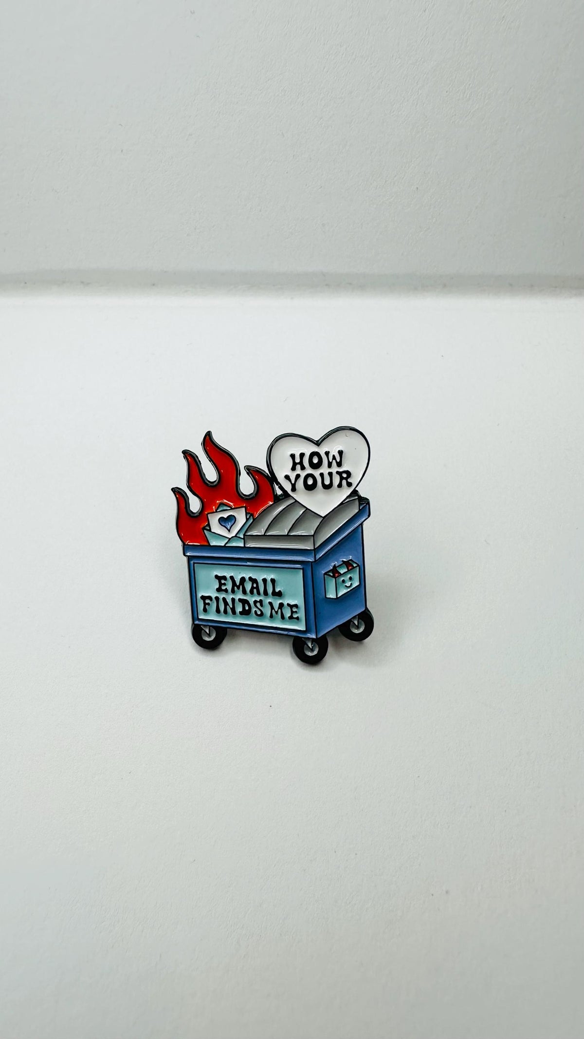 Funny Shredder Incinerator Your Opinion Enamel Pin How Your Email Finds Me Brooch Lapel Badge