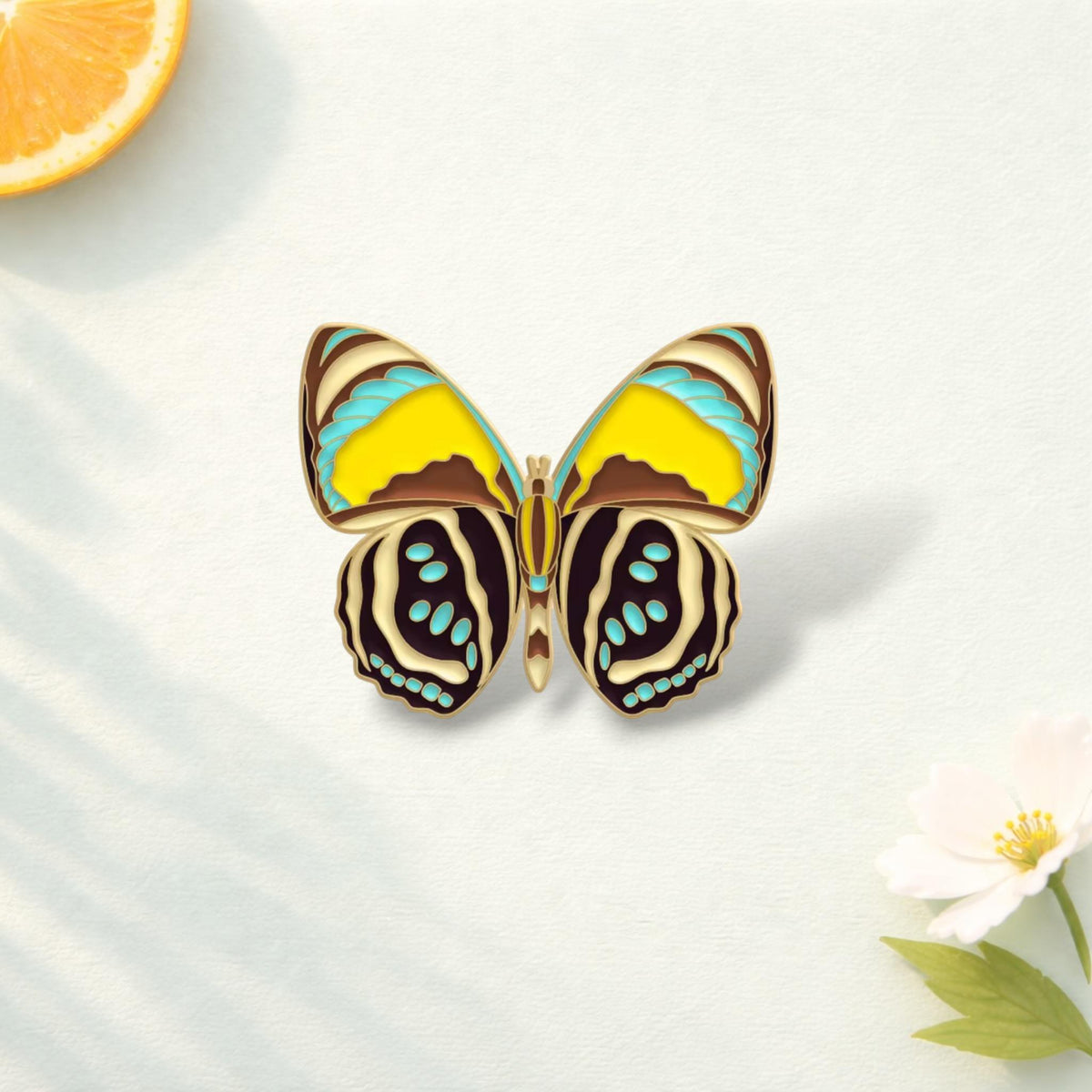 Colorful Butterfly Moth Enamel Pin Cartoon Insect Lepidoptera Brooch Specimen Lapel Badge Jewelry Gift for Friends