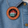 Dumpster Fire Response Team Enamel Pin Funny Trash Fire Brooch Lapel Badge Sarcastic Jewelry