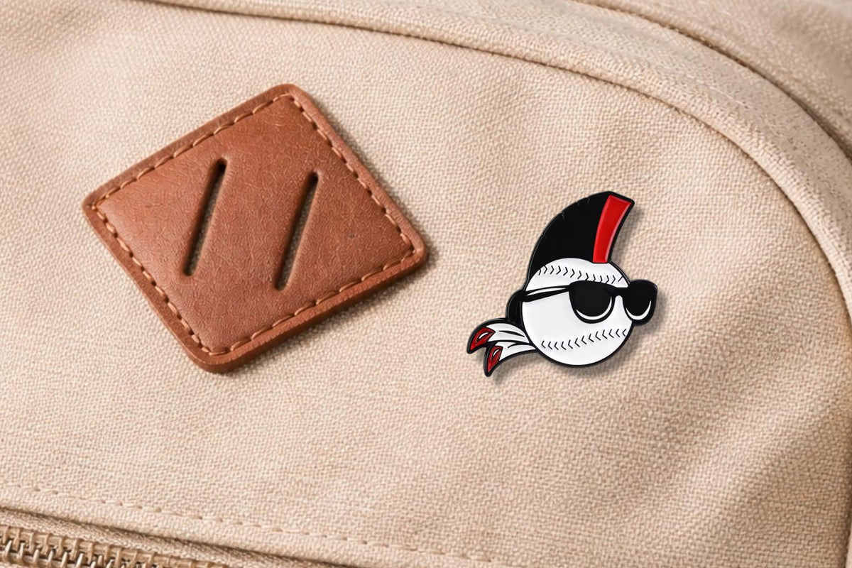 Cool Skull Baseball Enamel Pin – Sunglasses Baseball & Glove Vintage Sport Brooch – Retro Baseball Lapel Badge – Sports Fan Jewelry Gift
