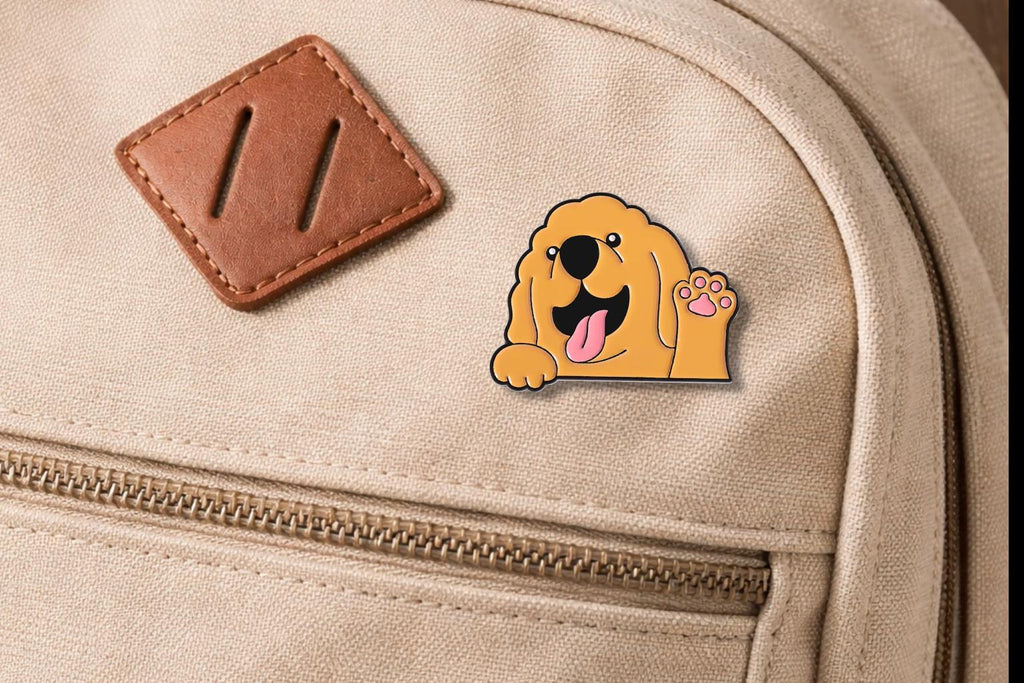 Cute Dog Enamel Pin Cartoon Border Collie Husky Golden Retriever Brooch Animal Lover Gift Pet Badge Lapel Pin Jewelry