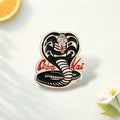 Karate Cobra Brooch Enamel Metal Badge Lapel Brooch Jacket Jeans Fashion Jewelry Accessories Pins