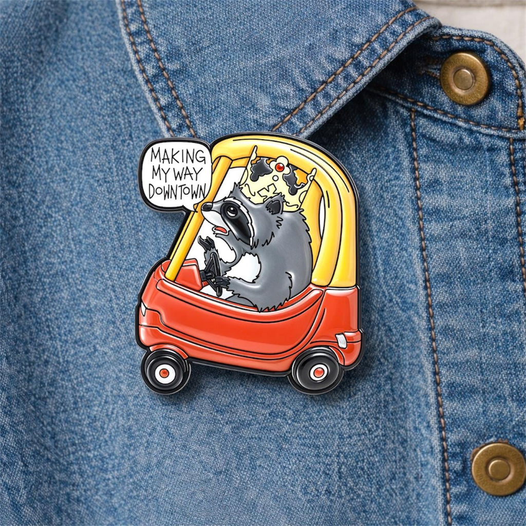 Funny Opossum Cat Cosplay Enamel Pin I Am Good Kitty Brooch Cute Animal Meme Lapel Badge Backpack Jewelry Gift