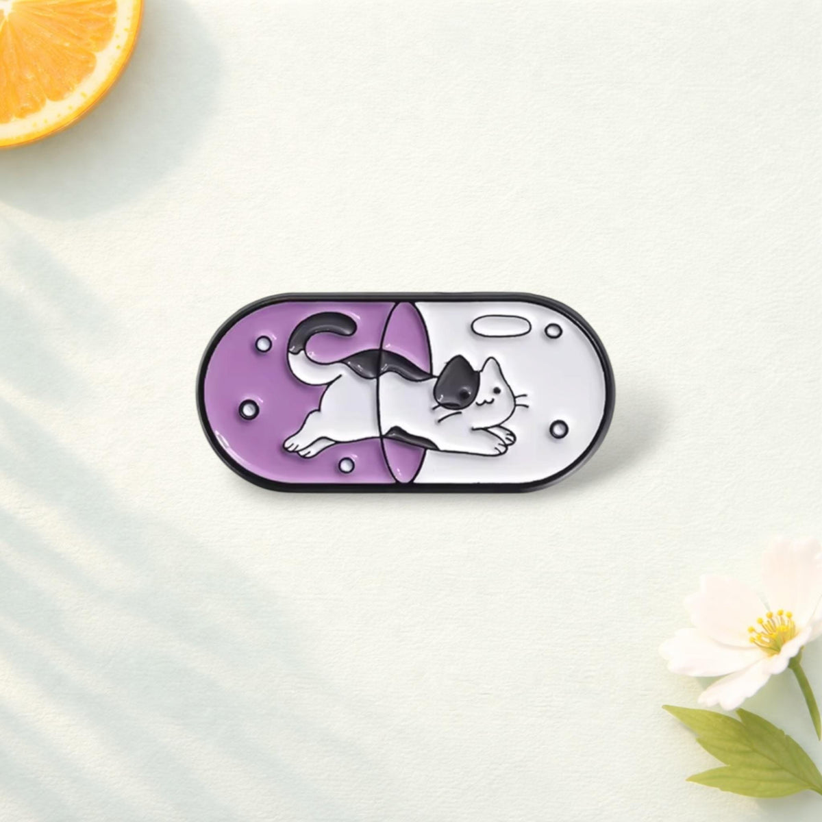 Happy Capsule Pill Enamel Pin Pharmacy School Survivor Brooch Medical Humor Lapel Badge Jewelry Gift for Friends