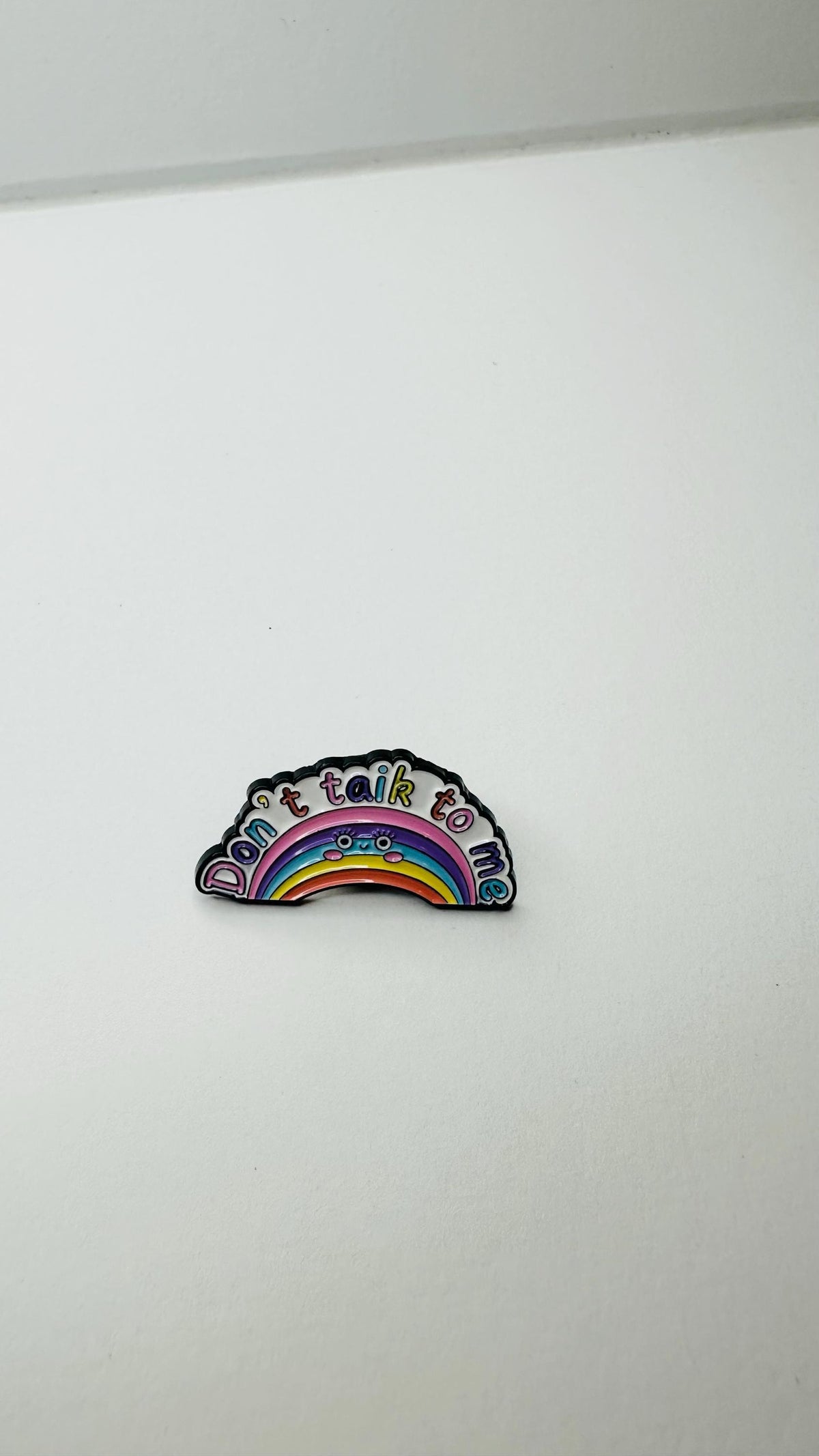 Leave Me Alone Enamel Pin Cartoon Cloud Funny Quote Brooch Lapel Badge Jewelry Gift for Introvert
