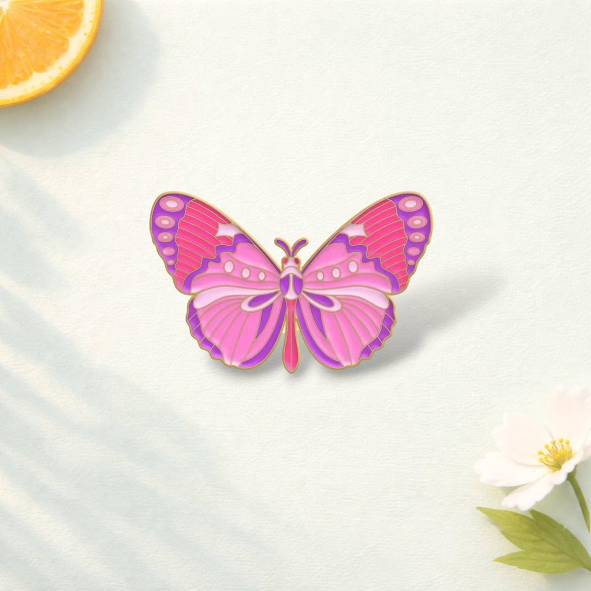 Colorful Butterfly Moth Enamel Pin Cartoon Insect Lepidoptera Brooch Specimen Lapel Badge Jewelry Gift for Friends