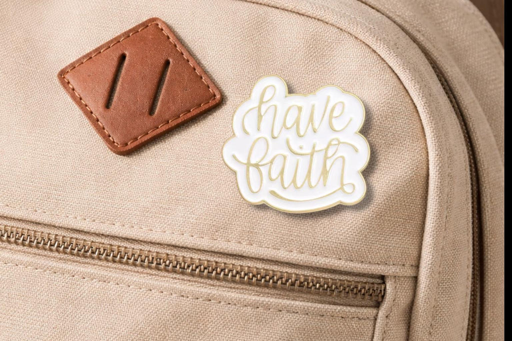 Have Faith Enamel Pin Jesus Religious Belief Brooch Lapel Badge Jewelry Gift for Christian Friends