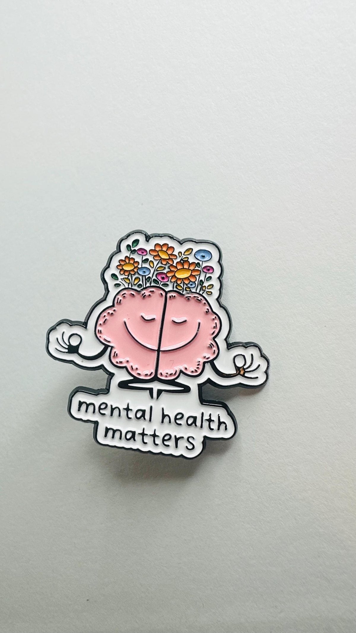 Mental Health Enamel Pin Set – Social Anxiety Awareness Quote Brooch – Psychology Support Lapel Badge – Self Care Jewelry Gift