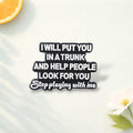 Simple Ins Style Women Brooch Black White Classic Letter Pin Zinc Alloy Simple Brooch for Backpacks, Daily Wear