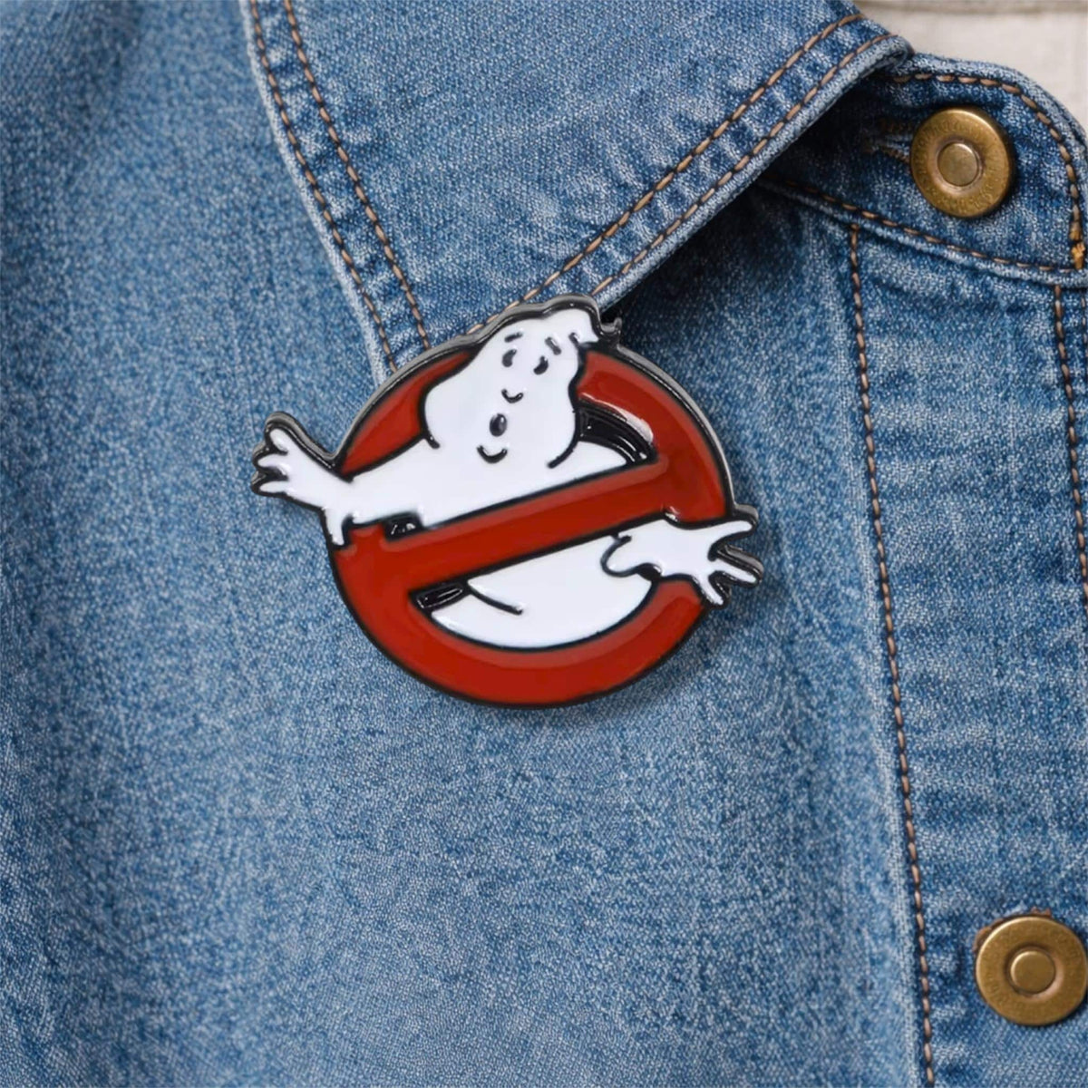 Ghost Badge Brooch Bag Fun Movie Jewelry Clothes Lapel Pin Cartoon Wholesale Ghostbusters Pin