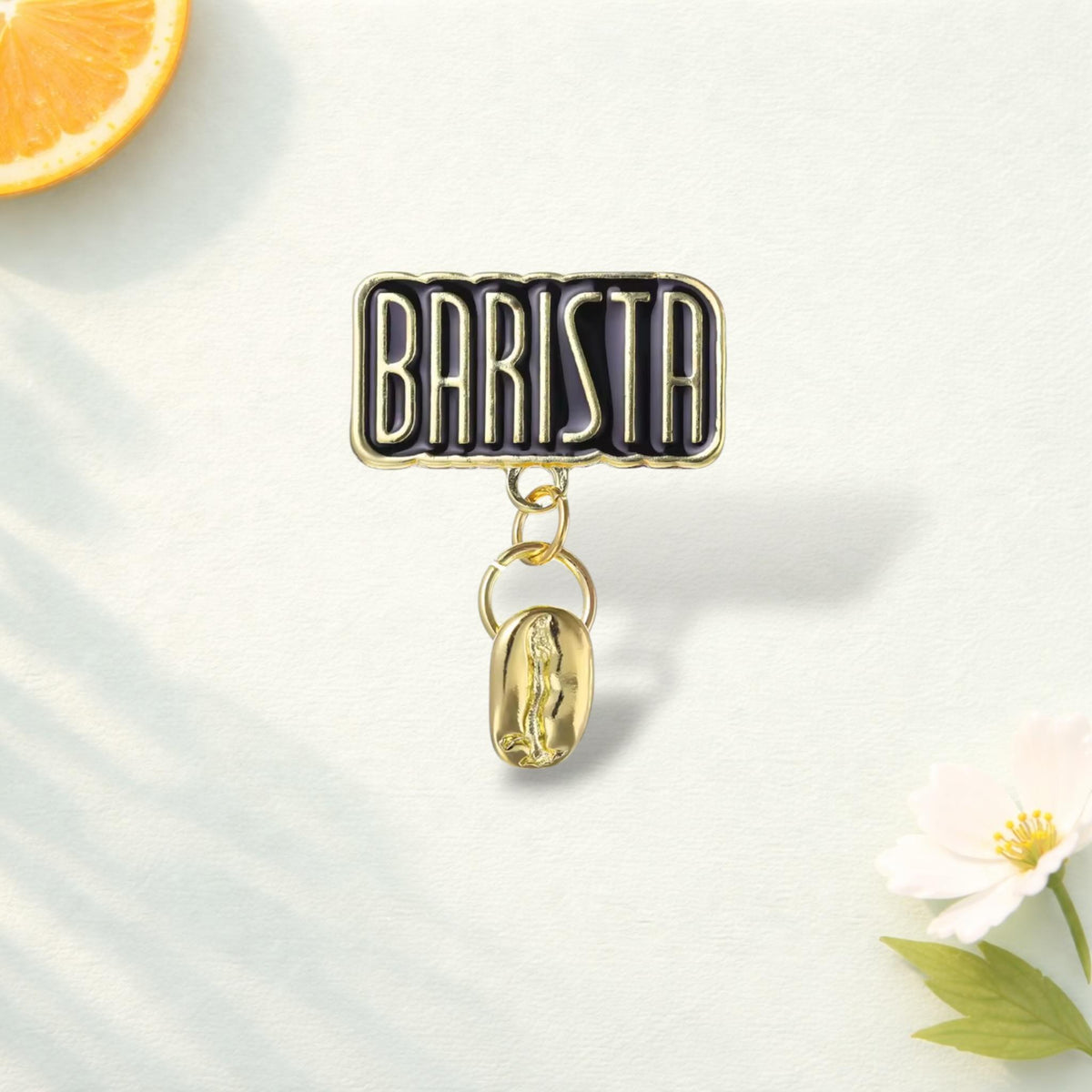 Barista Espresso Coffee Bean Enamel Pin Blended Metal Brooch Lapel Badge Backpack Jewelry Gift for Coffee Lovers