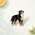 Cute Geometric Dog Enamel Brooch Zinc Alloy Animal Lapel Pin Decorative Badge for Clothing Bag Accessory Gift for Dog Lovers