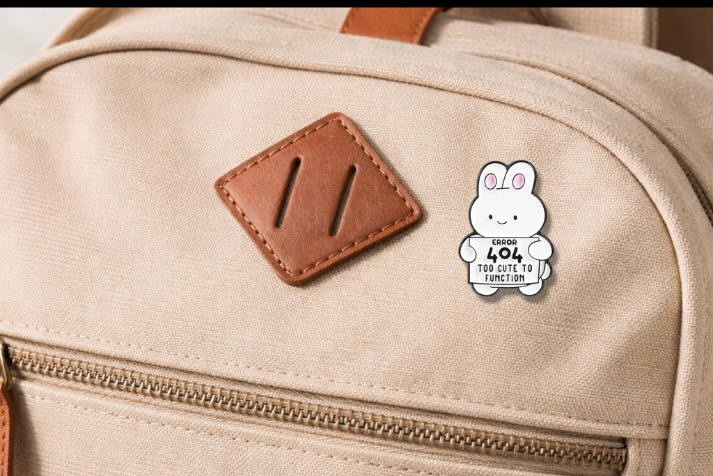Meowtivation Not Found Enamel Pins Animal 404 Error Cute Cartoon Cat Duck Rabbit Brooch Wholesale